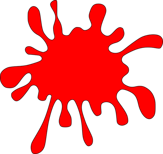 Red Paint Splatter PNG