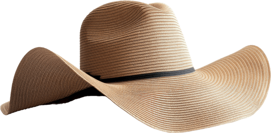 Straw Cowboy Hat PNG