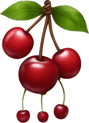 Cherry With Bow PNG
