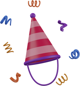 Birthday Hat Purple PNG