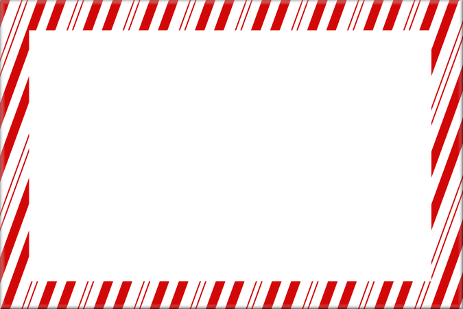 Candy Cane Frame PNG
