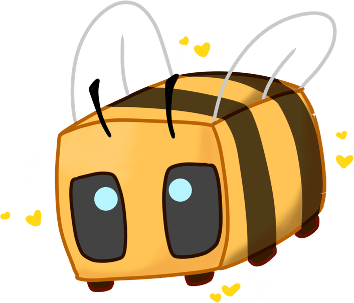 Minecraft Bee PNG