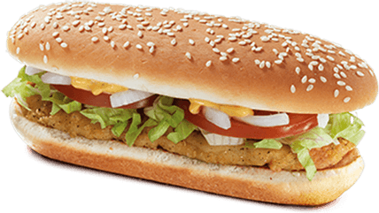 Chicken Fillet Burger PNG