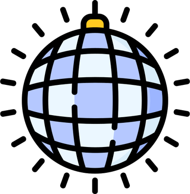 Cartoon Disco Ball PNG