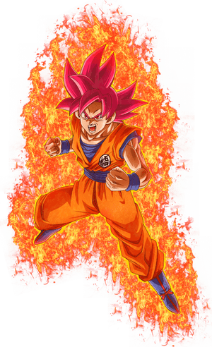 Super Saiyan God Goku PNG