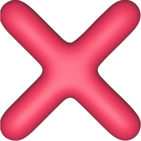 Red X Emoji PNG