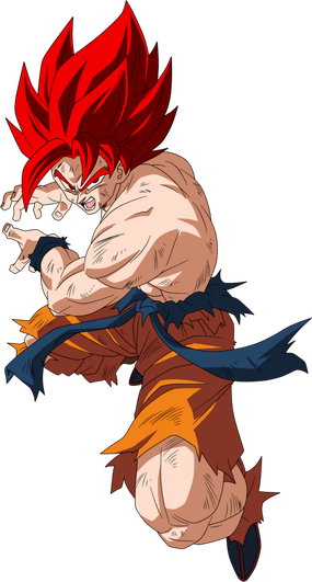 Super Saiyan God Goku PNG