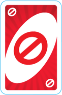Red Uno Reverse Card PNG