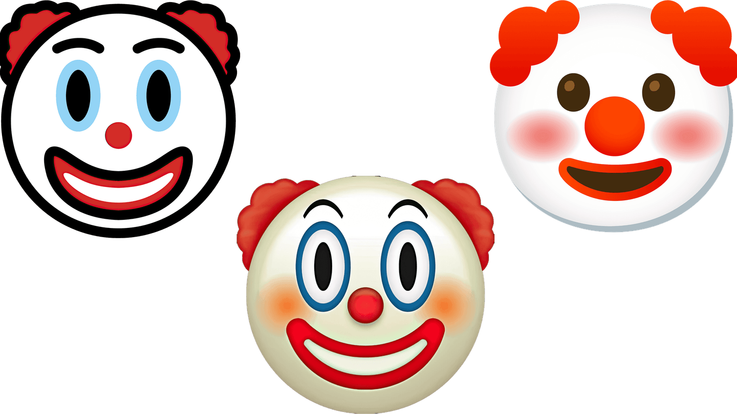 Clown Face Emoji PNG