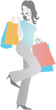 Girl Shopping Bag PNG