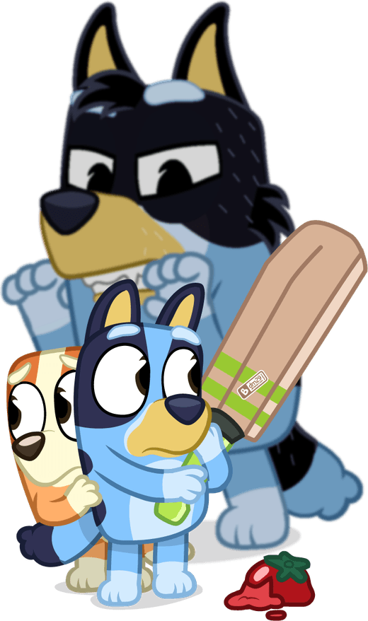 Bluey Family PNG