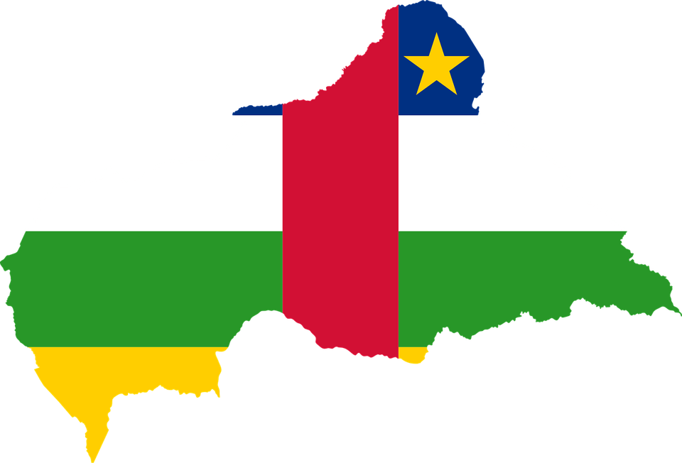 Central African Republic Flag PNG