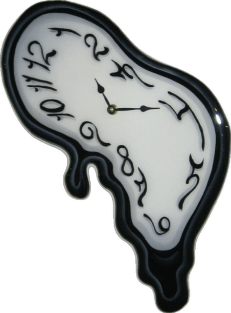 Melting Clock PNG