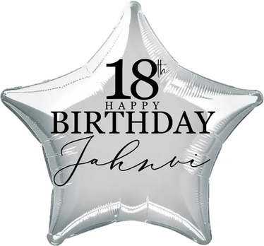 Black And Silver Balloon PNG