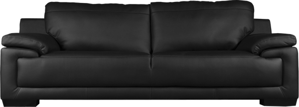 Black Leather Sofa PNG