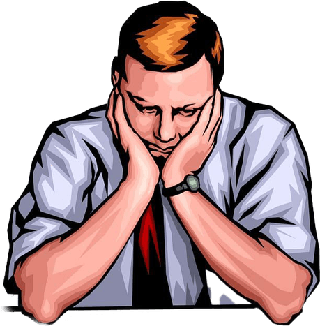 Unhappy Guy PNG