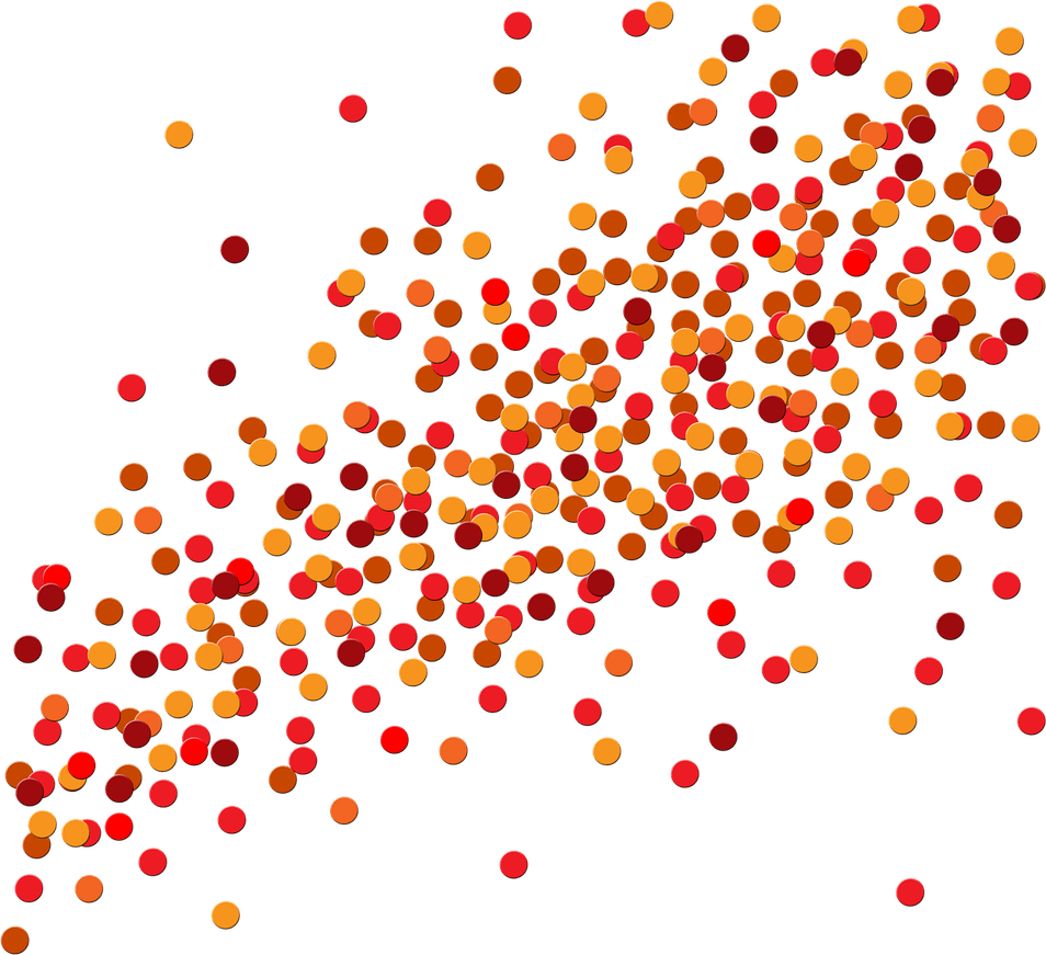 Orange Confetti PNG