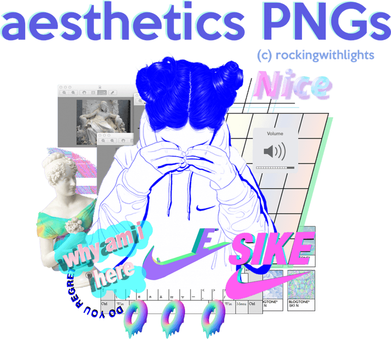 Aesthetic Theme Vaporwave PNG