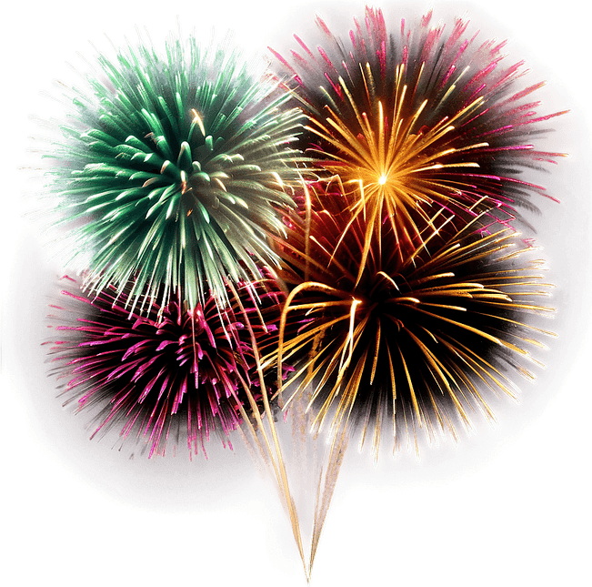Vintage Fireworks PNG