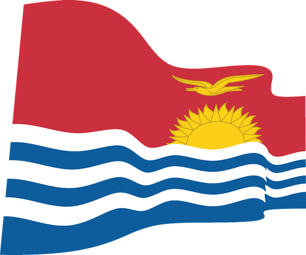 Kiribati Flag PNG