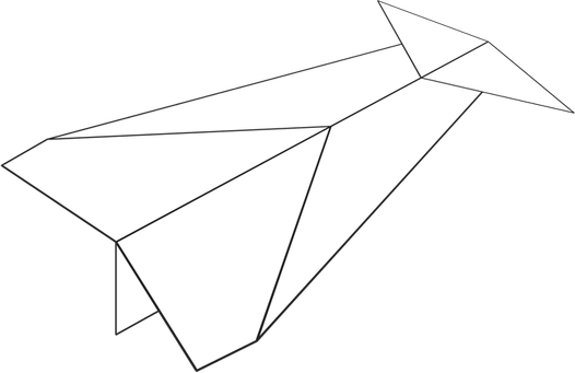 White Paper Airplane PNG