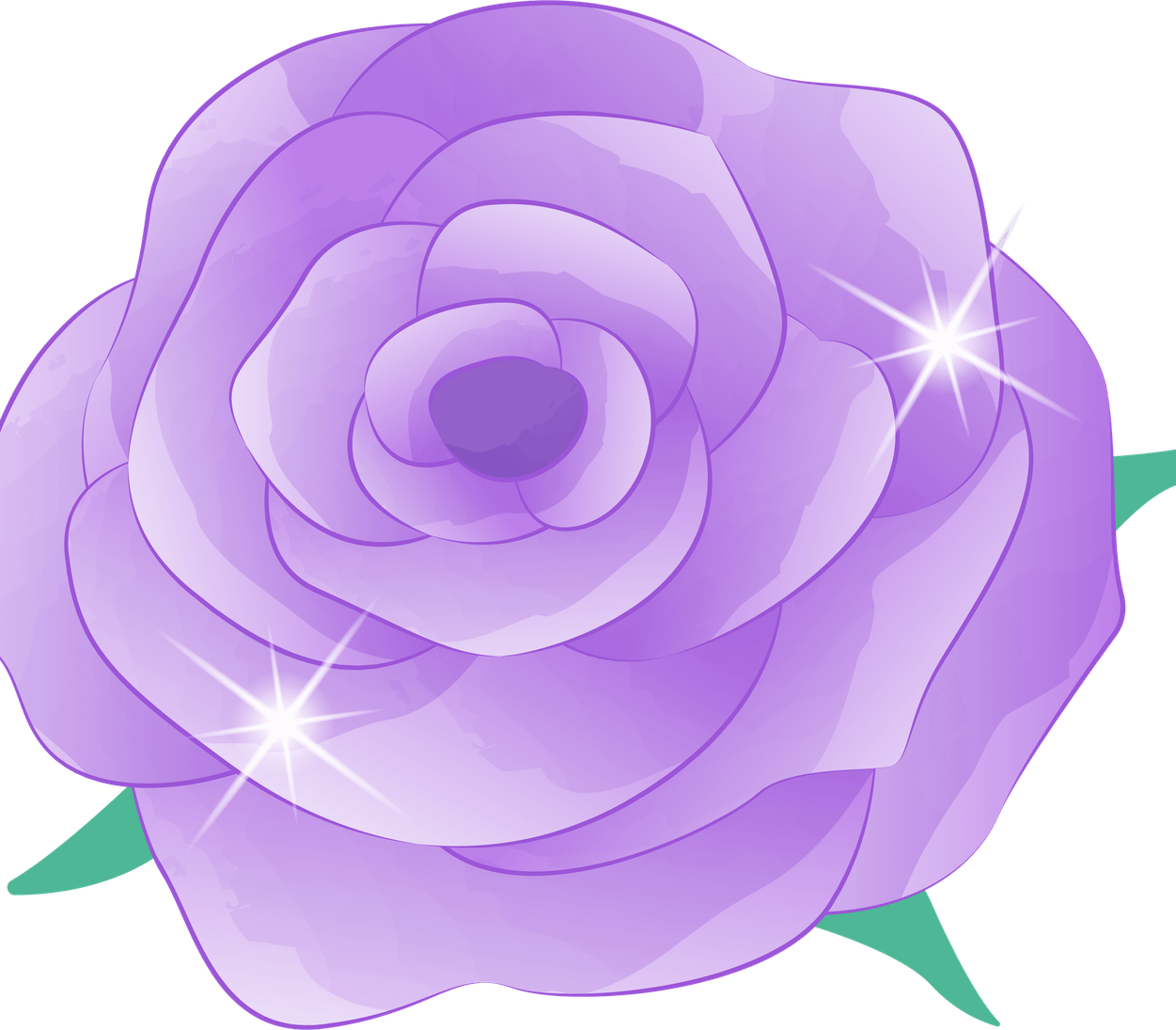 Purple Rose PNG