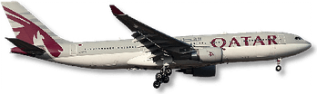 Qatar Airways Airplane PNG