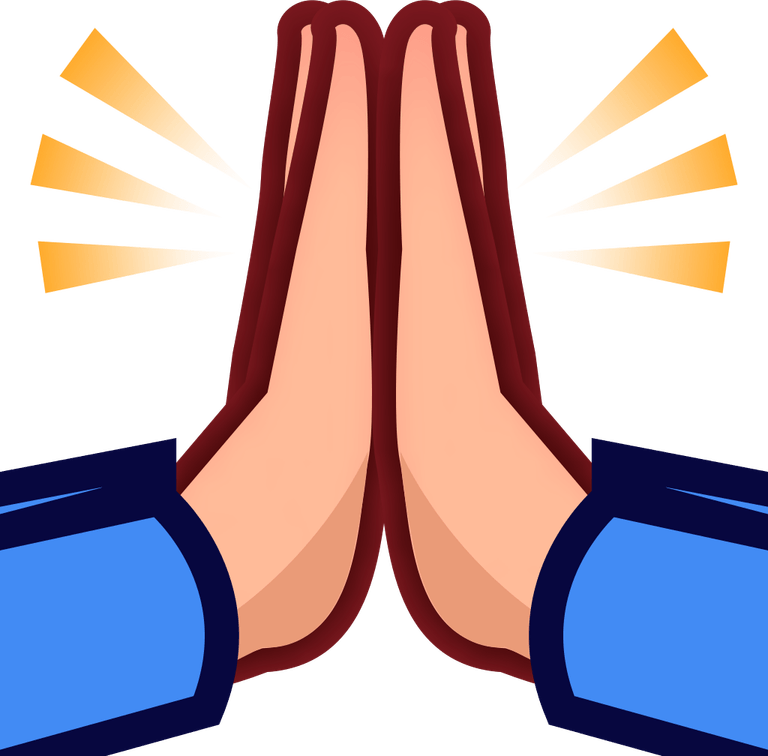 Praying Hands Emoji PNG