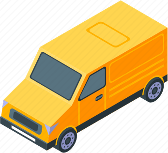 Yellow Cartoon Car PNG