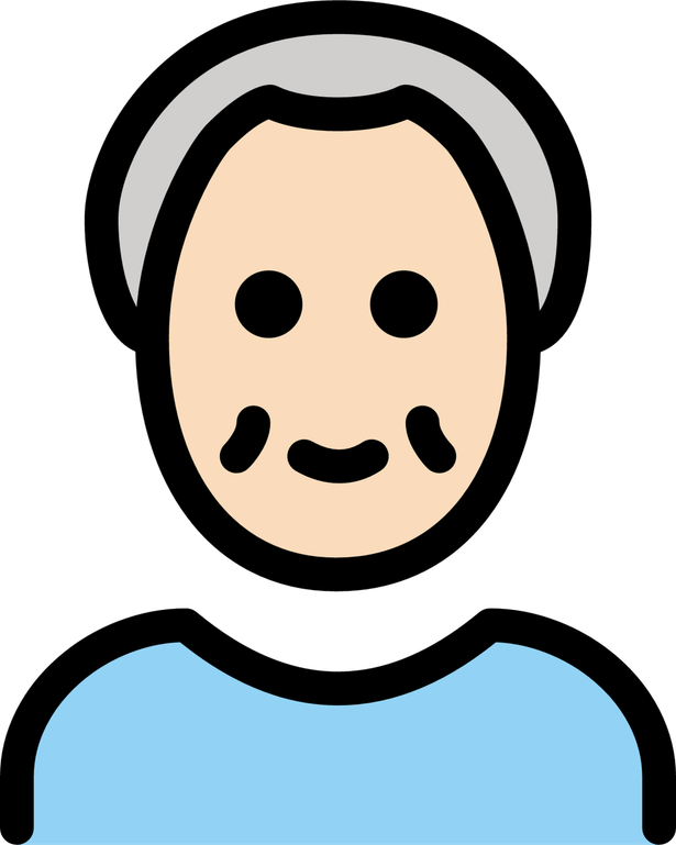 Old Man Emoji PNG