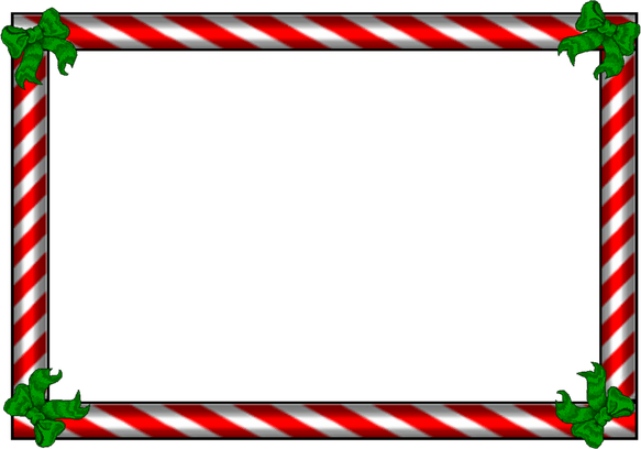Candy Cane Frame PNG