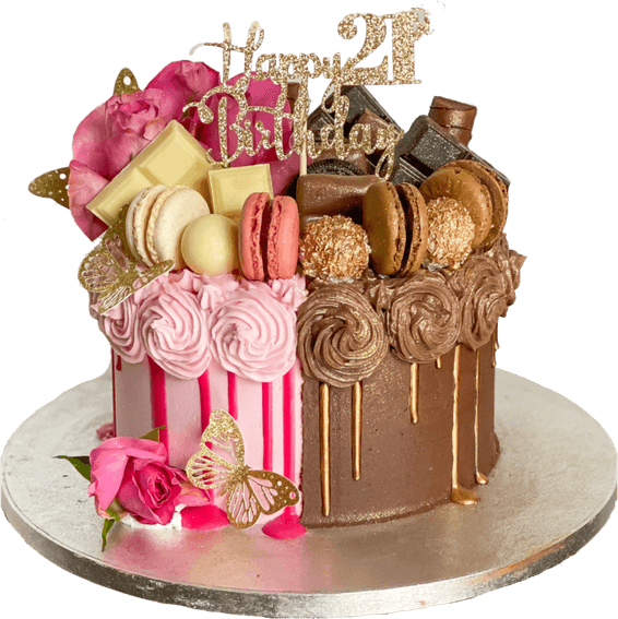 Pink Birthday Cake PNG