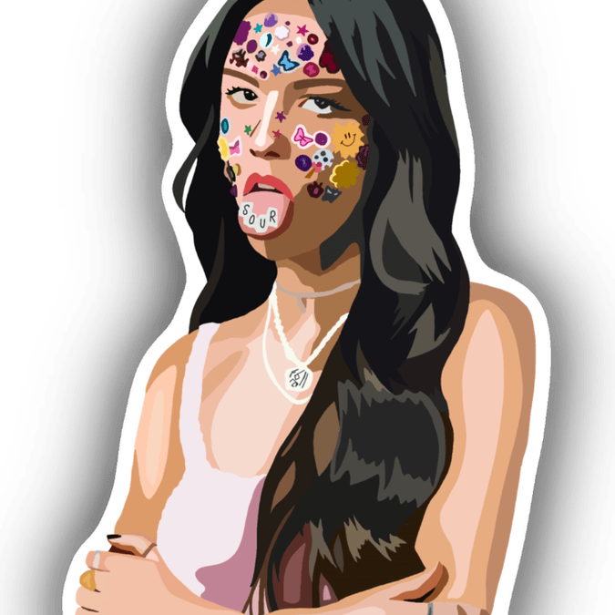 Olivia Rodrigo Sticker PNG