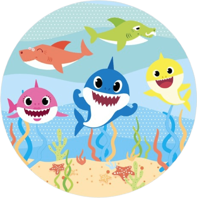 Baby Shark Azul PNG