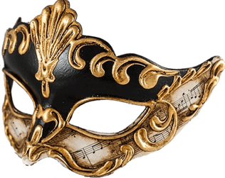 Gold Masquerade Mask PNG