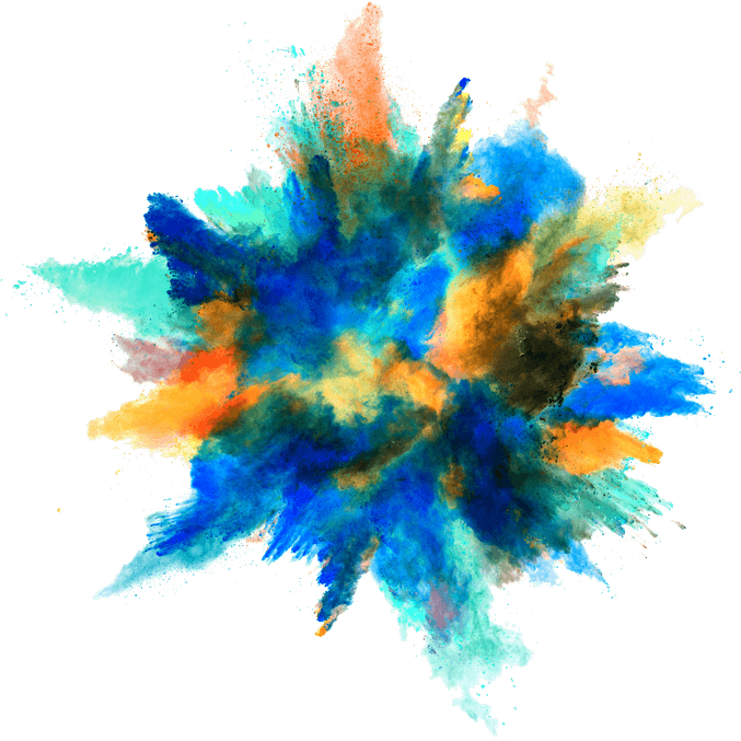 Color Powder Explosion PNG