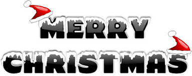 Merry Christmas Word PNG