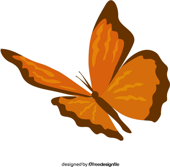 Orange Butterfly PNG