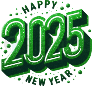 Happy New Year 2025 PNG