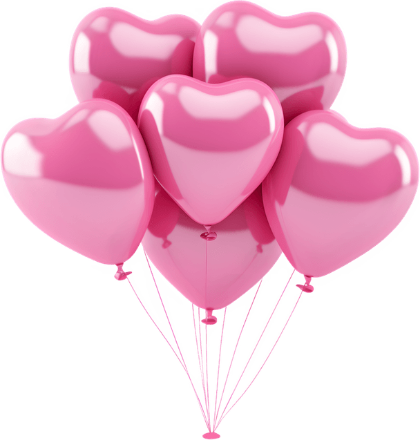 Pink Birthday Balloon PNG