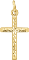 Gold Christian Cross PNG