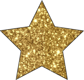 Silver Glitter Star PNG