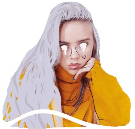Aesthetic Theme Billie Eilish PNG