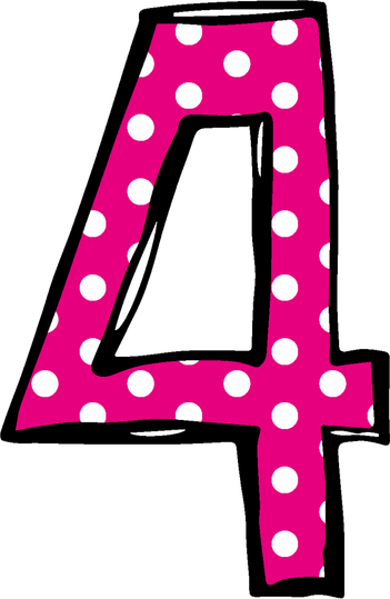 4 Number PNG