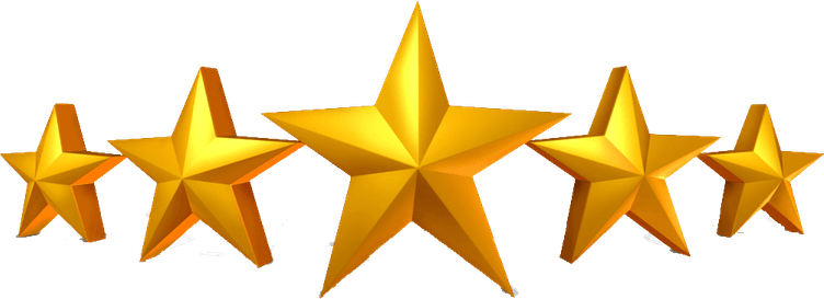 Five Stars PNG