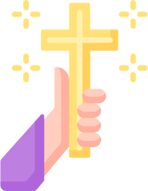 Hand With Cross PNG