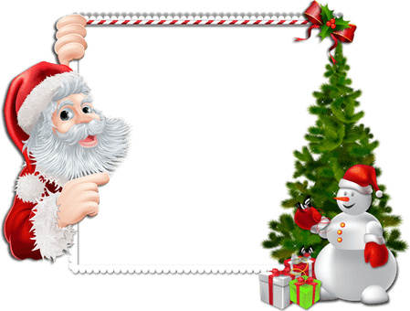 Christmas Card Border PNG