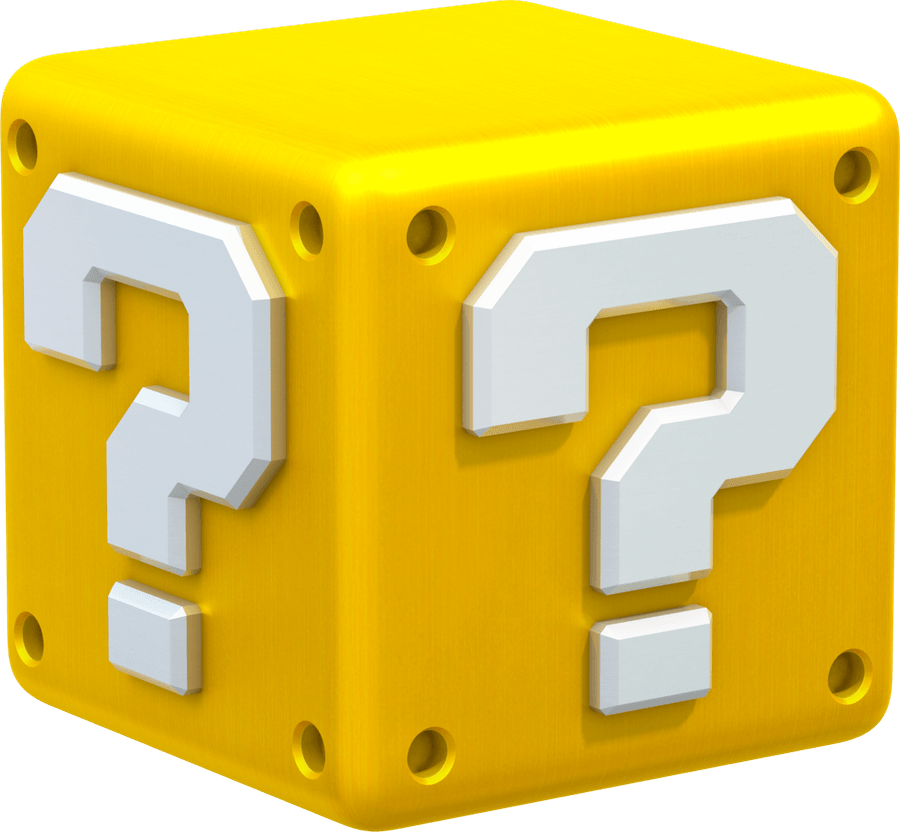 Mario Bros Question Mark PNG