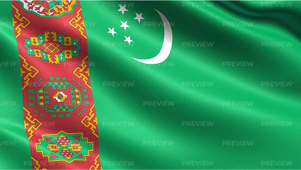 Turkmenistan Flag PNG