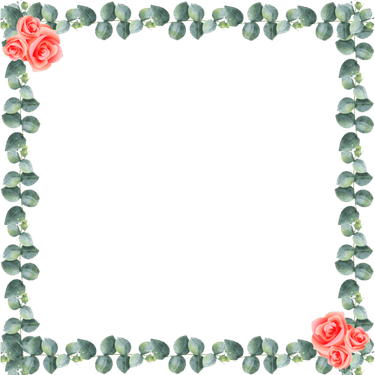 Shubh Vivah Flower Border PNG